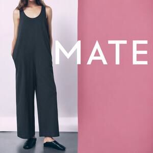 MATE the label Jumpsuit | Womens‎ Cotton Wide Leg Jumpsuit | Size M